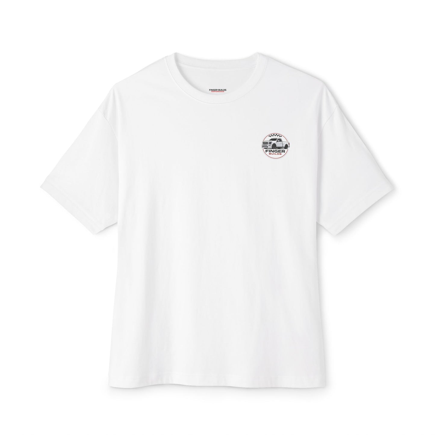 Finger Builds Truck Logo Tee — Oversized Boxy T‑Shirt
