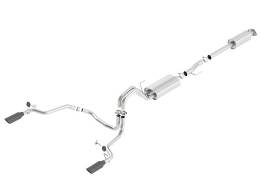 Borla 15-17 F-150 2.7/3.5L V6 EcoBoost / 5.0L V8 Black Chrome Cat-Back Touring Exhaust 140614BC