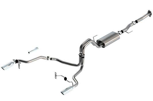 Borla F-150 2021 5.0L 2dr RC SB (122.8 WB) XL/XLT 3/2.25 SRE Cat-Back S-Type Chrome Tips 140868