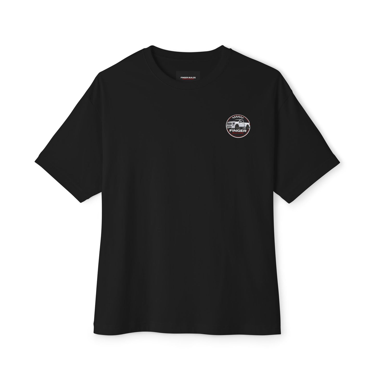 Finger Builds Truck Logo Tee — Oversized Boxy T‑Shirt