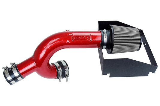 HPS Shortram Air Intake Kit 2015-2018 Ford F150 2.7L Ecoboost Turbo, Includes Heat Shield, Red