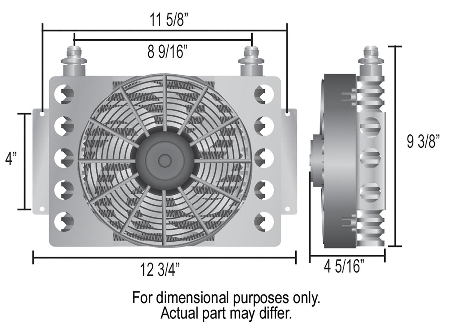 Transmission Cooler w/Fan For 6r80/10r80