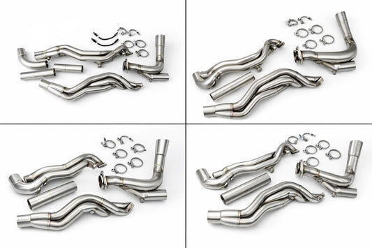 2015-2025 Ford F150 1 7/8" Long Tube Headers with Off Road Pipe