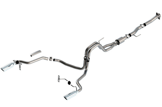 Borla F-150 2021 5.0L 2dr RC SB (122.8 WB) XL/XLT 3/2.25 SRE Cat-Back ATAK Chrome Tips 140869